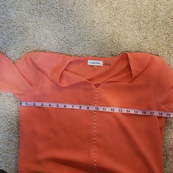 - - Calvin klein blouse salmon color blouse - Picture 4 of 5